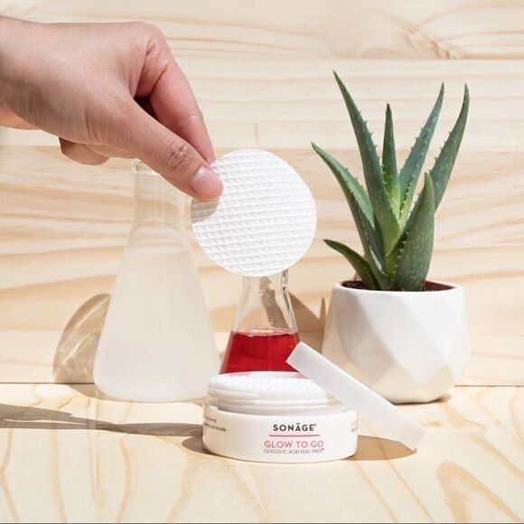 Sonage GLOW TO GO GLYCOLIC ACID PEEL PADS new and sealed - Picture 5 of 9